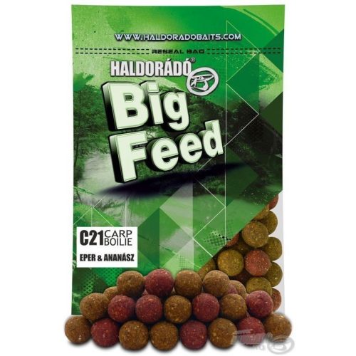 HALDORÁDÓ Big Feed - C21 Boilie - Eper & Ananász 800 g