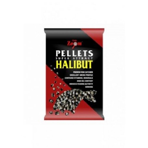 CarpZoom Halibut Pellet Fúrt 15mm (800 g)