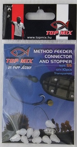 TOP MIX Method Feeder gyorskapocs, fluo clear "SS"