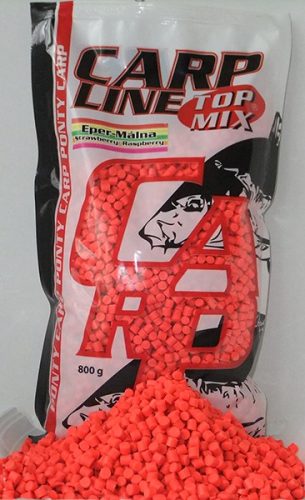 TOP MIX Carp Line Fluoro etető pellet, Eper-Málna