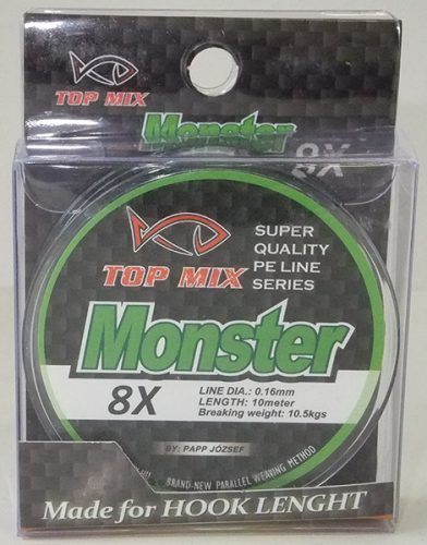 TOP MIX X8 Monster előke zsinór 0,16mm