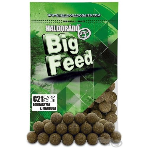 HALDORÁDÓ Big Feed - C21 Boilie - Fokhagyma & Mandula 800 g