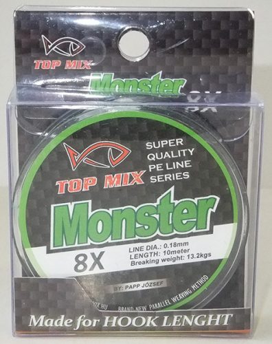 TOP MIX X8 Monster előke zsinór 0,18mm